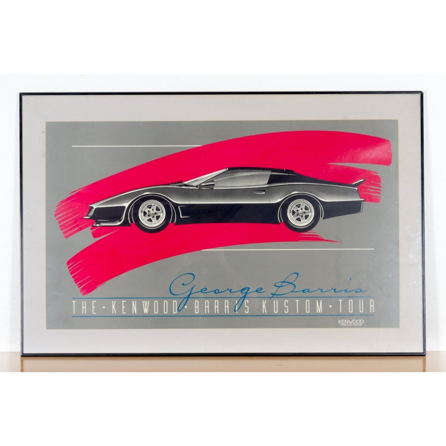 Kenwood Barris Kustom Tour Poster Framed Poster Signed by George Barris LE 600