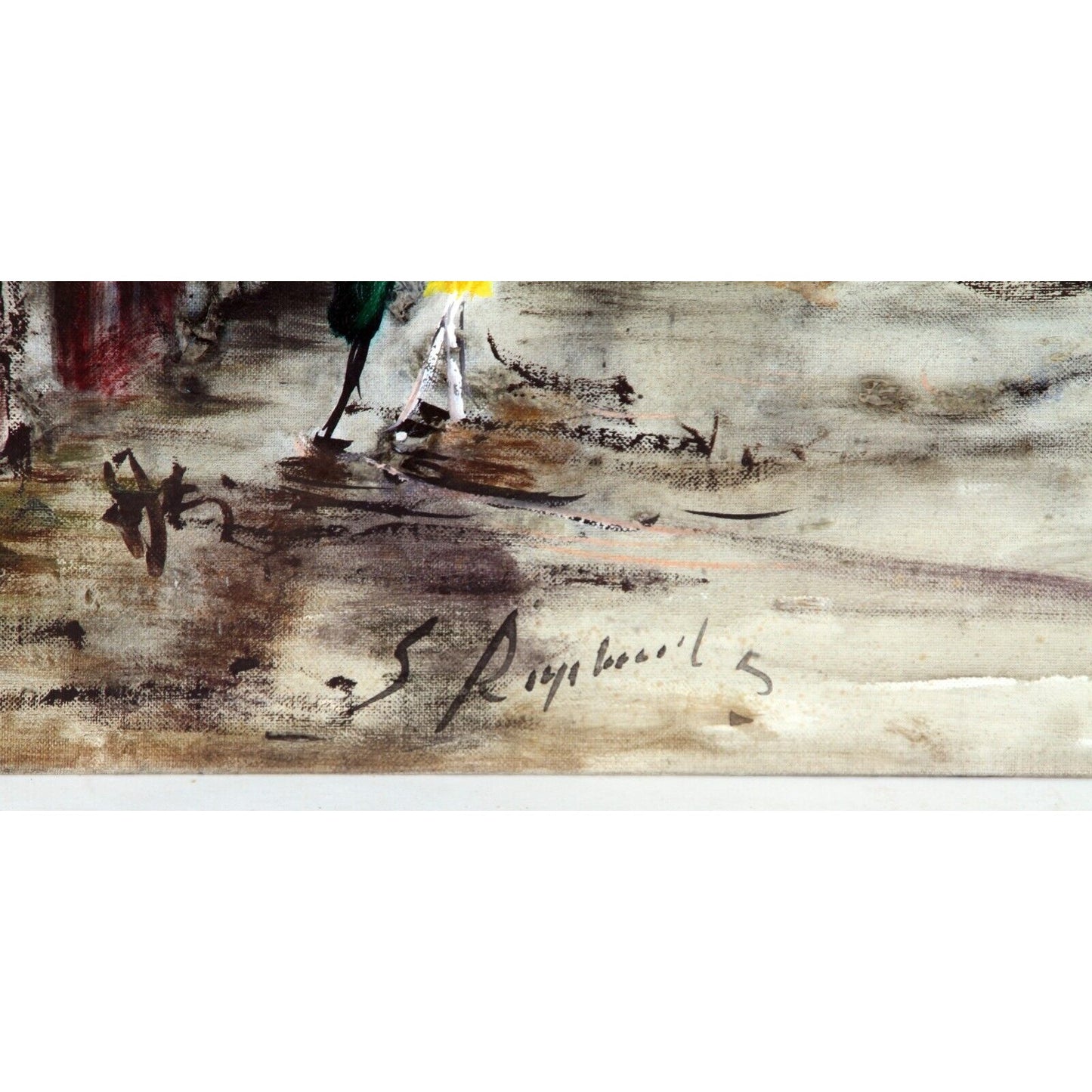 "Untitled" by Zvi Raphaly, Oil Painting on Board, 18x24