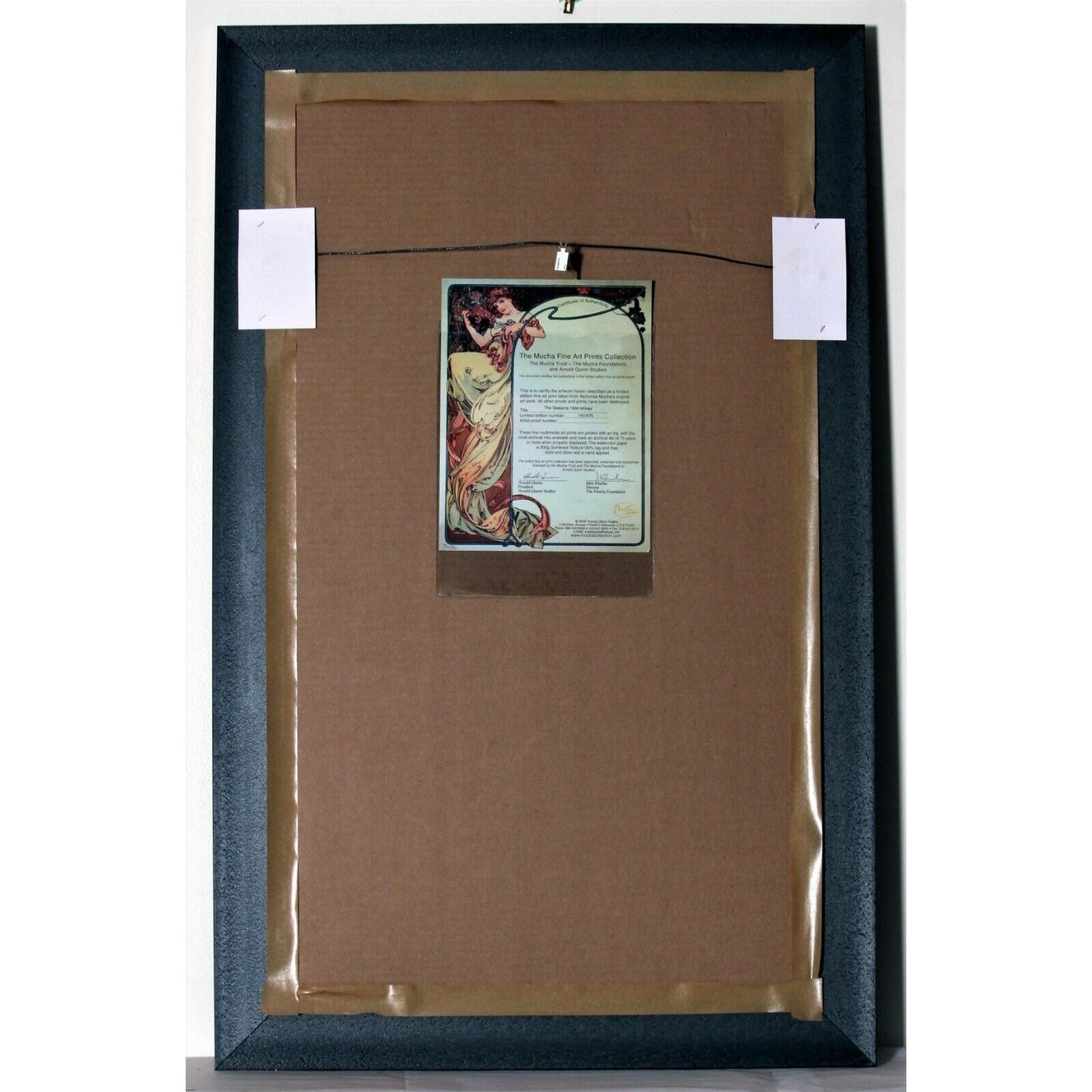 The Seasons: Winter (1900) by Alphonse Mucha Signed LE No. 147/475 Giclée