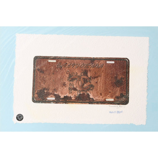 Chanel License Plate Print By Fairchild Paris LE 7/25