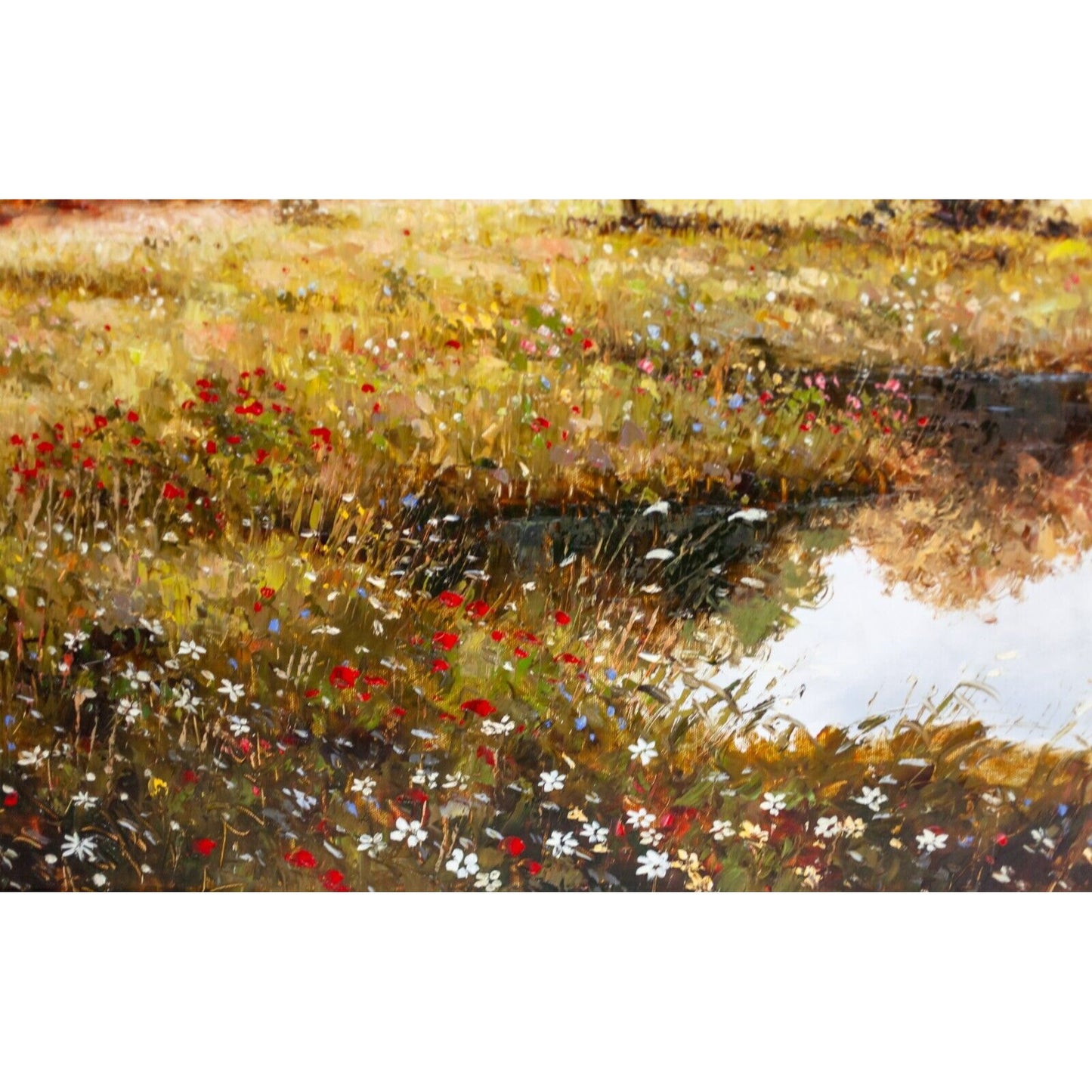 Untitled Landscape Framed Oil Painting signed Alson