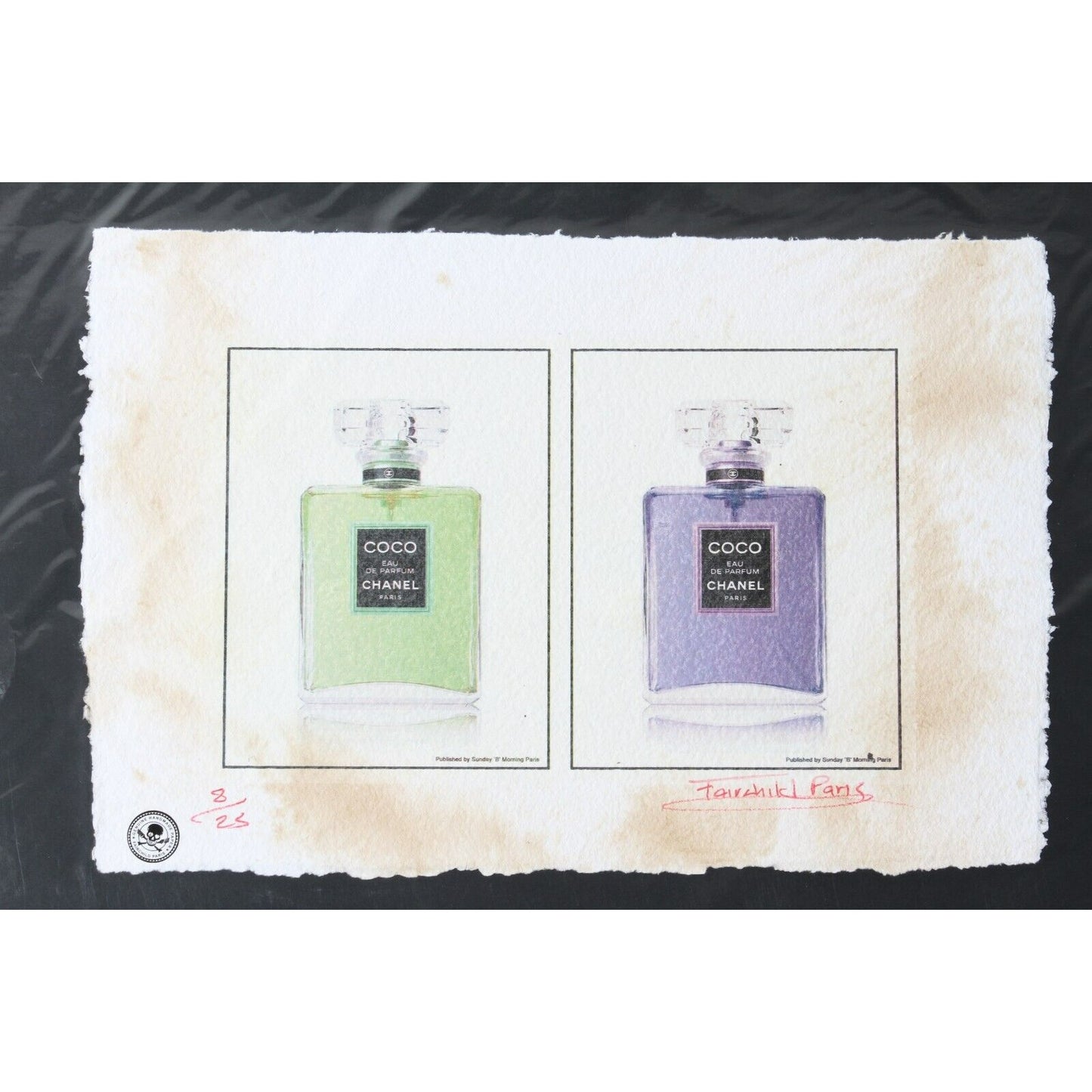 Coco Chanel Perfume Print By Fairchild Paris LE 8/25