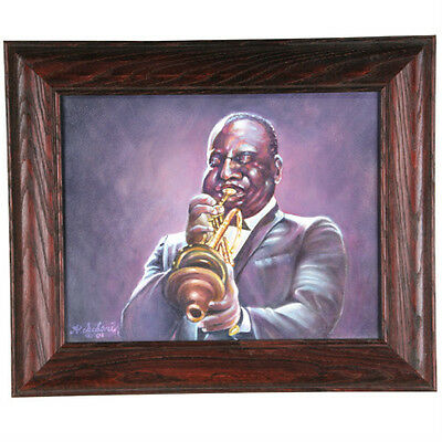 "Cootie Williams" By Anthony Sidoni 2001 Signed Oil Painting 15 1/2"x18"