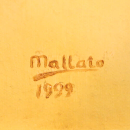 Untitled (Abstract Nude in Yellow) by Mallato 1999 (Signed/Dated) Oil on Canvas