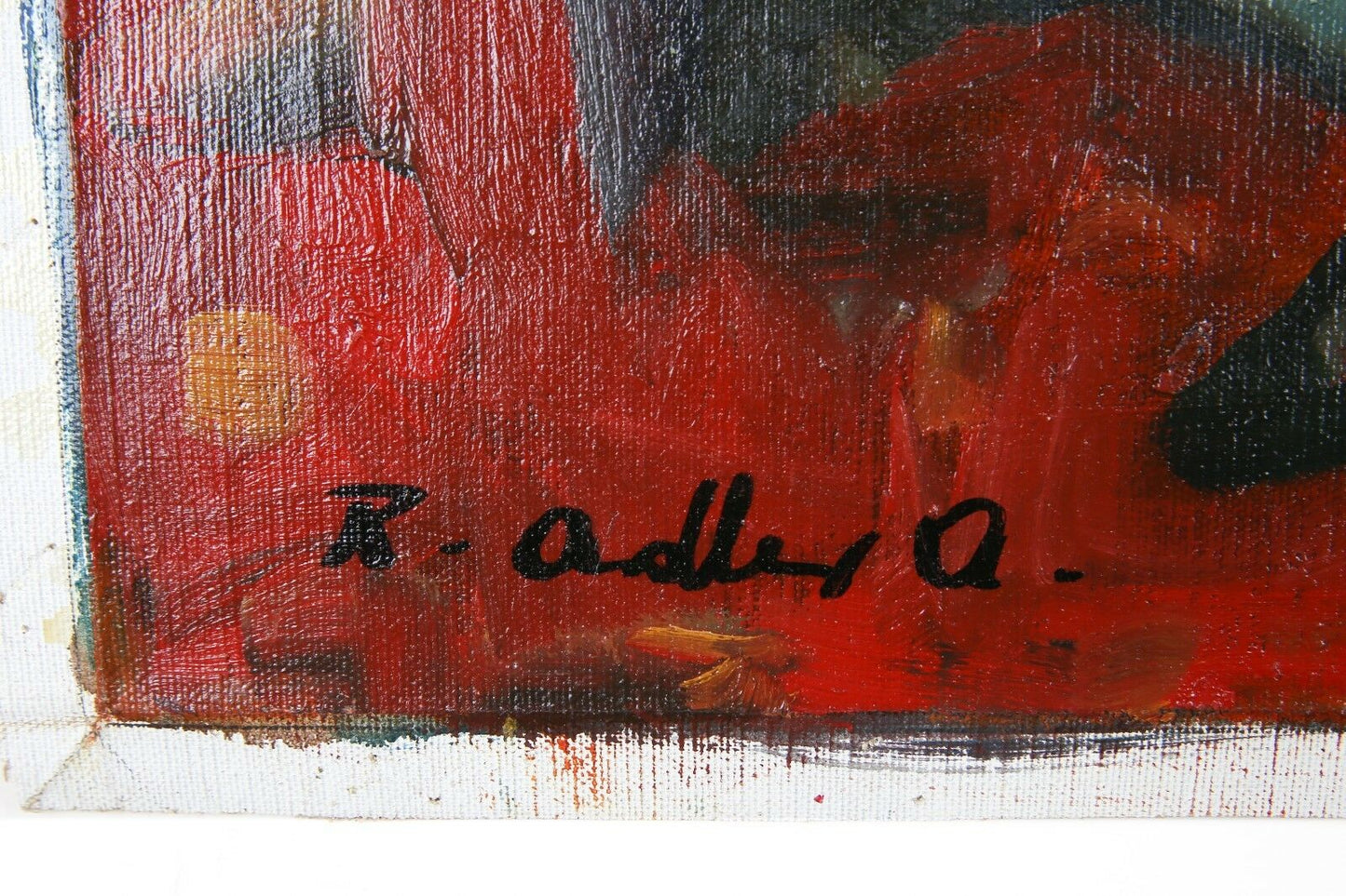 "Dancing to Celebrate" by Adolf Adler Signed Oil on Canvas 20" x 24" w/ CoA