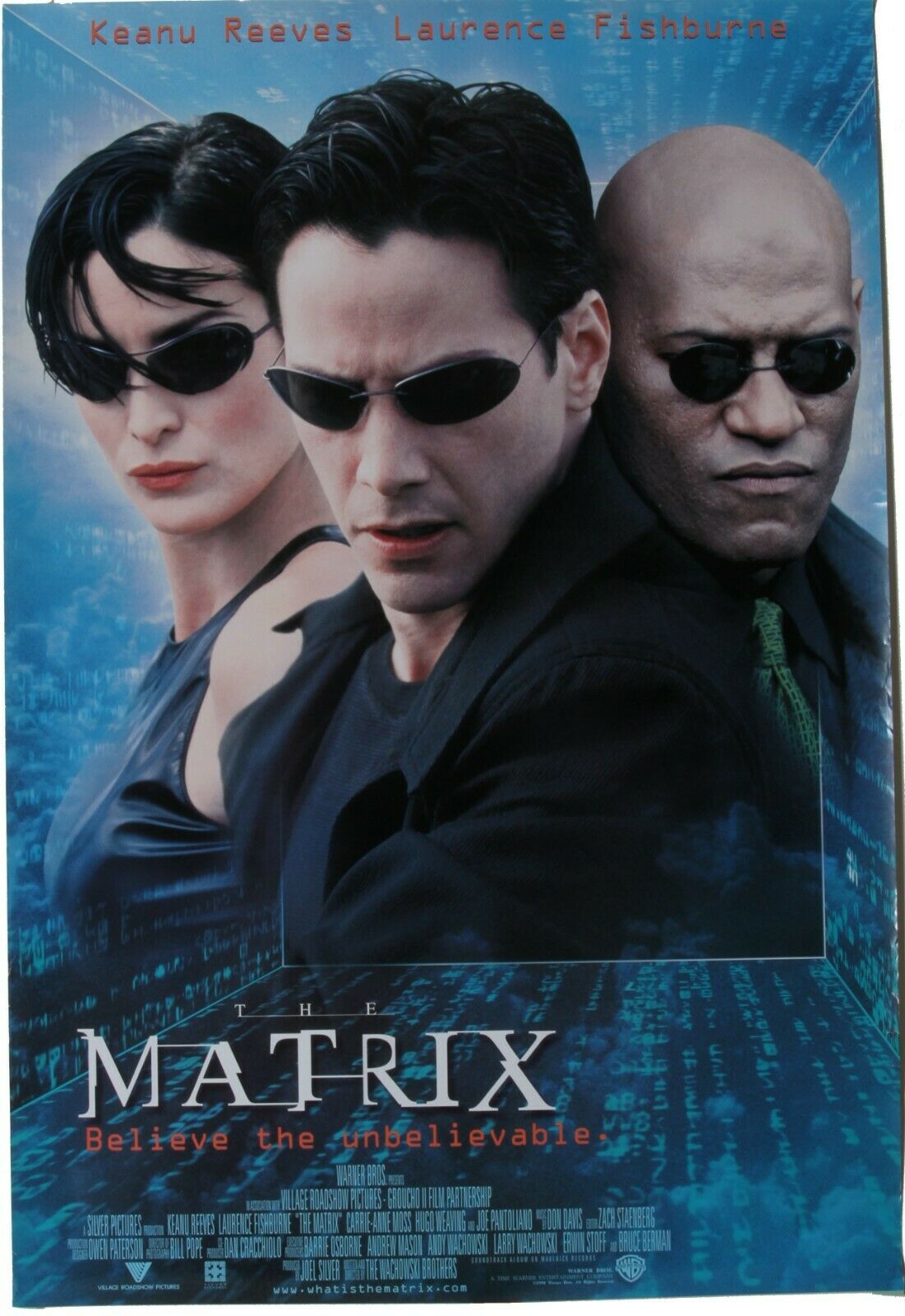 International One-Sheet for "The Matrix" Rolled Storage Rare!