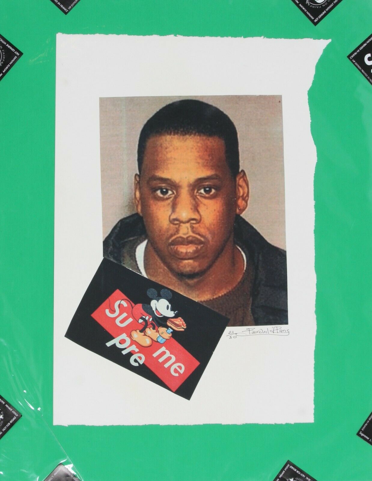 Lot of 2 Jay-Z Mugshot Supreme Prints by Fairchild Paris Limited Edition