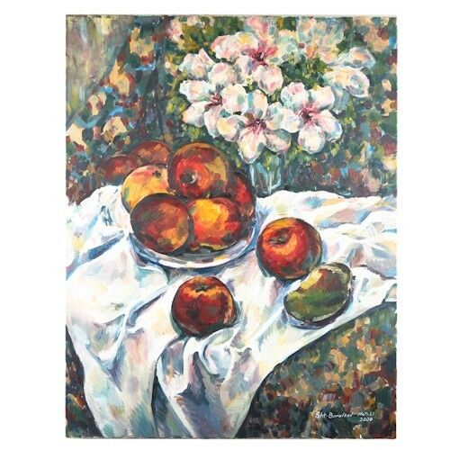 "Haifa" by Natali Shtainfeld-Borokov, Oil on Canvas, Signed, Titled & Dated 2000