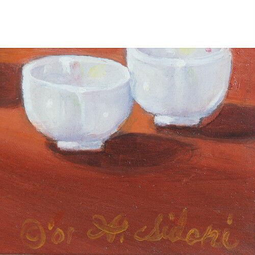 "Tea for Two" By Anthony Sidoni 2002 Signed Oil Painting 20"x17"