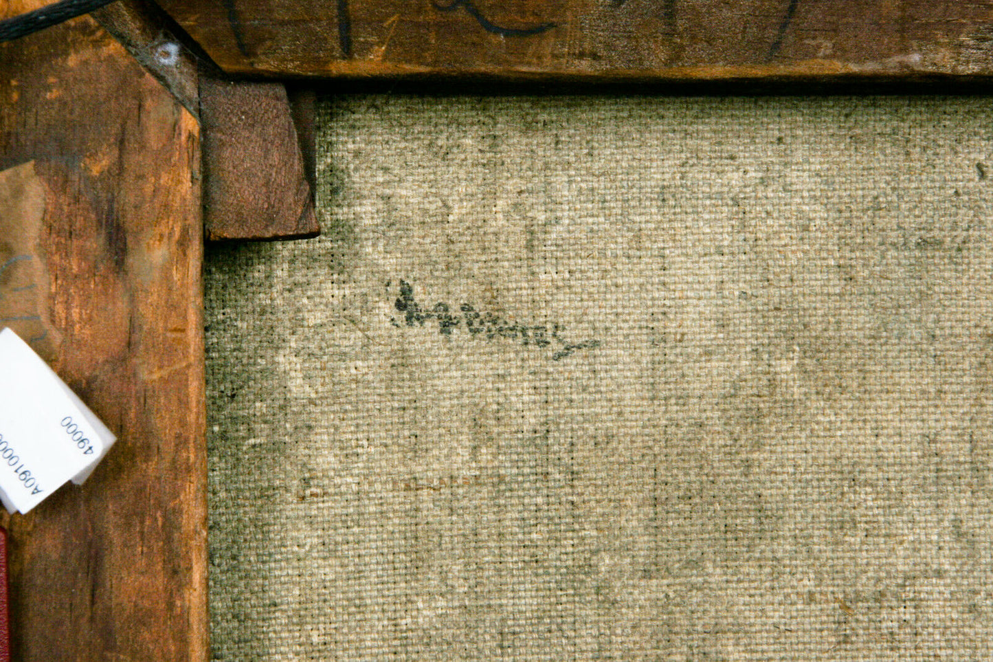 "Brothers" by Arthur Bowen Davies Oil on Canvas Framed 12" x 10"