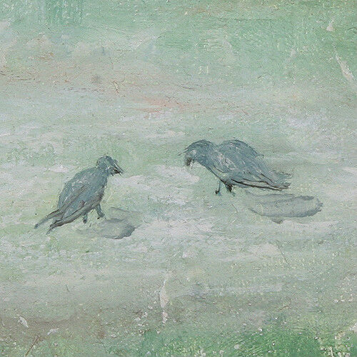 Untitled (Mother/Daughter Holding Hands) by Anthony Sidoni Signed Oil on Canvas