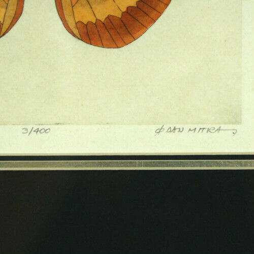 Lot of (2) Butterfly Lithographs by Dan Mitra Signed Limited Edition #3/400