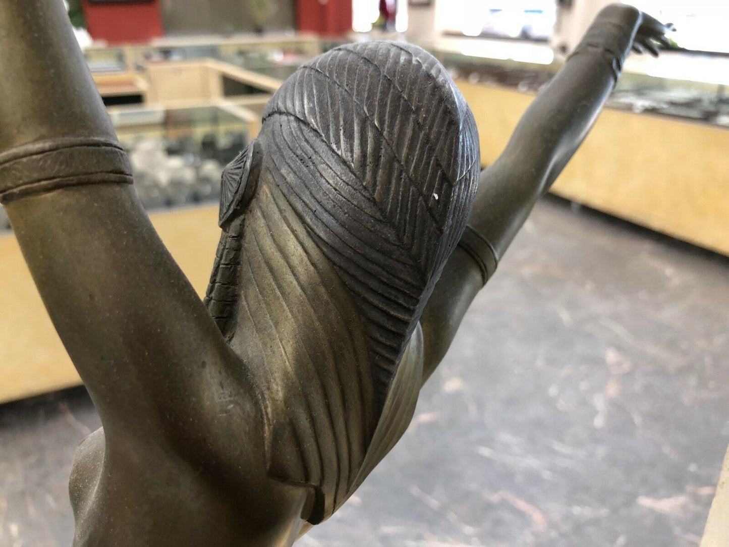 SIGNED EGYPTIAN DANCER BRONZE SCULPTURE BY CHIPARUS