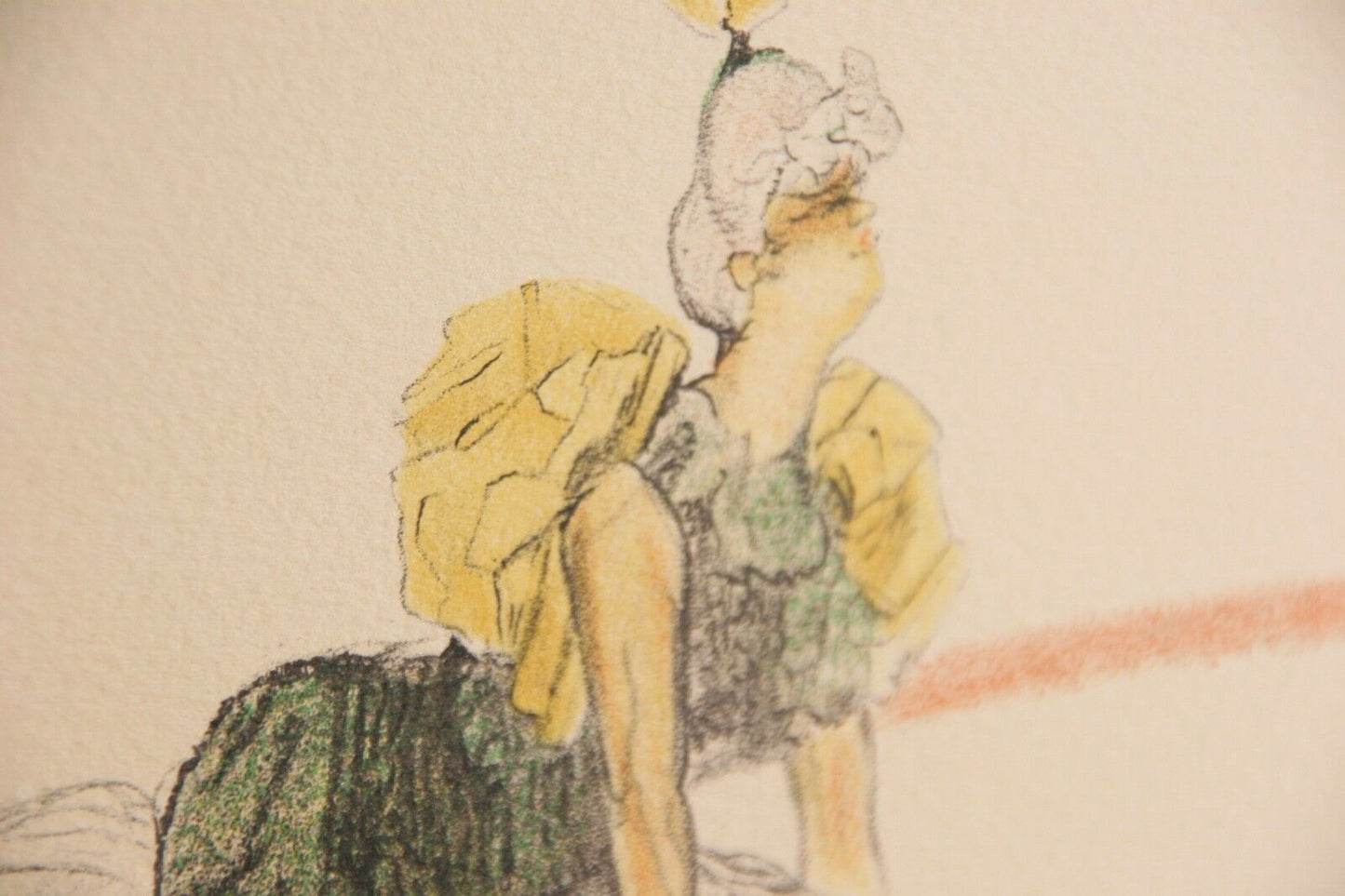 "Clownesse" by Toulouse Lautrec from "The Circus" Portfolio Litho LE of 350 1990