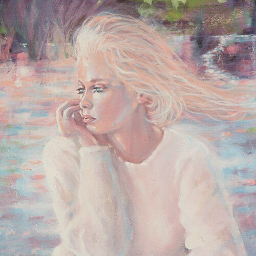 "Pensive" By Anthony Sidoni 1991 Signed Oil on Canvas 18"x24"