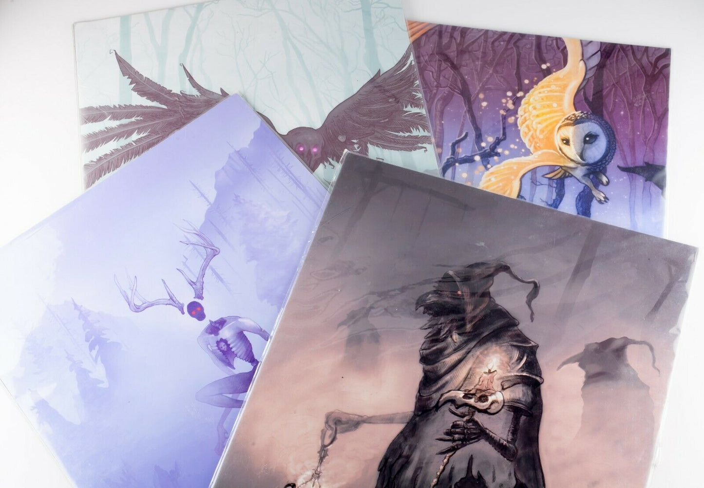 Four Prints by Gavin Gray Valentine Unframed in Plastic Sleeves Nice!