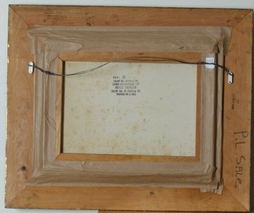 Untitled (Native American Child) By Anthony Sidoni Signed Oil on Canvas 12"x16"