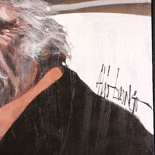 "Saturday Night Shirt" by Aldo Luongo Original Acrylic Painting on Canvas w/ CoA