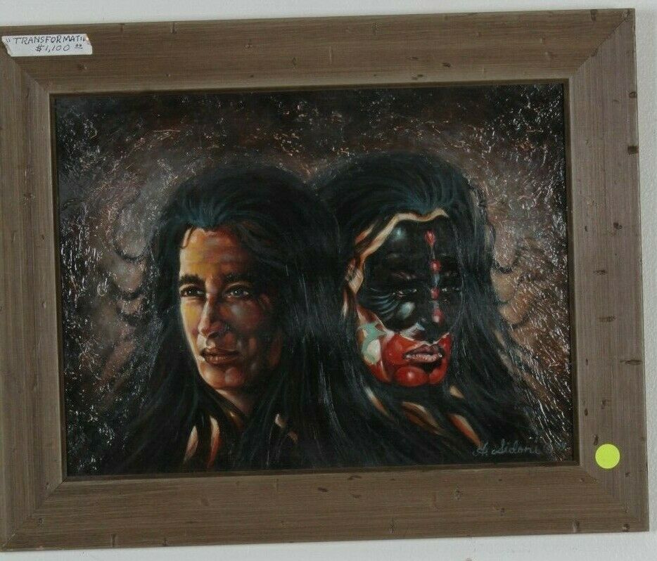 "Transformations" By Anthony Sidoni Signed Oil Painting on Board 11 3/4"x15 1/2"