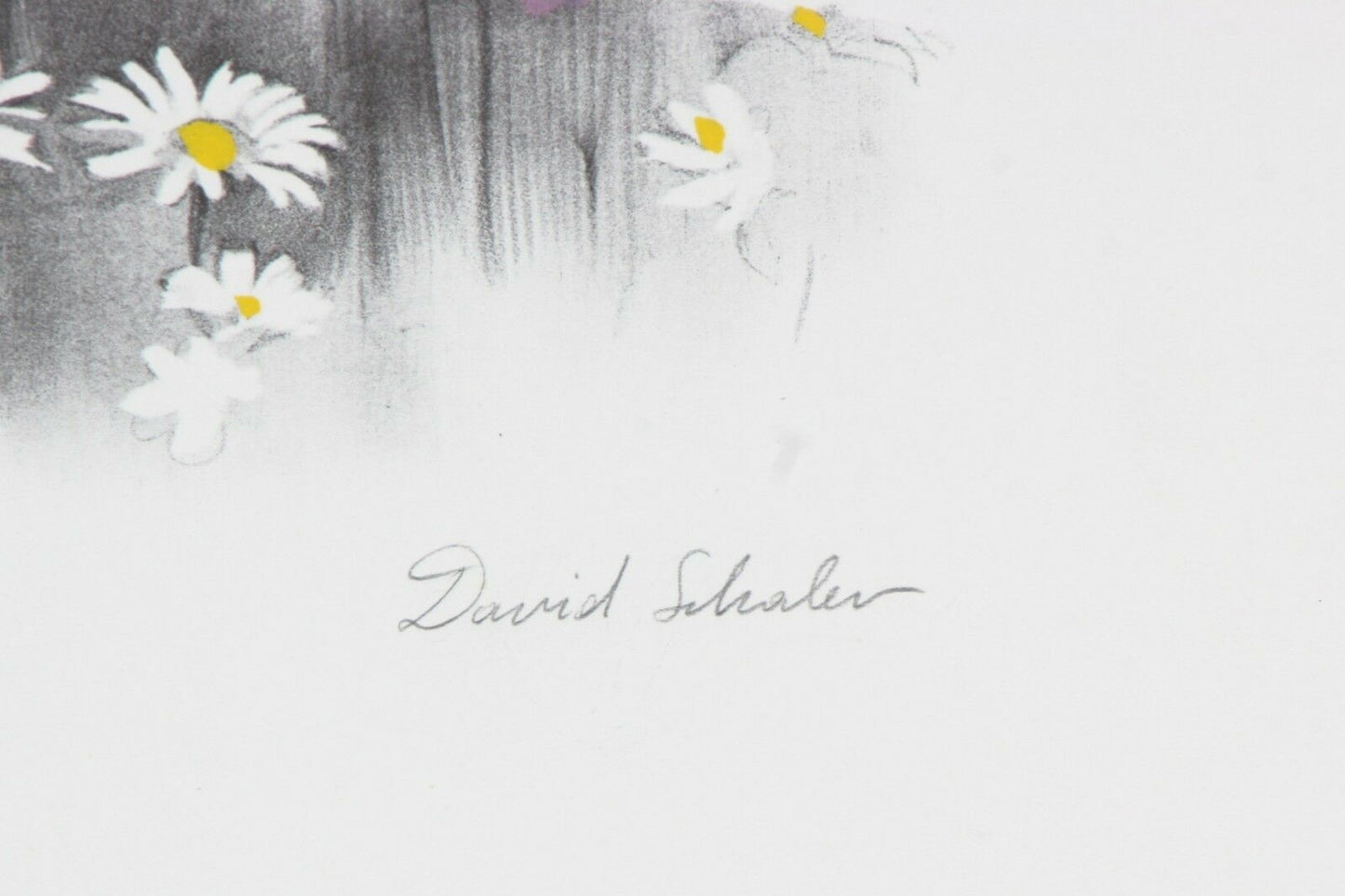 "Playing Guitar" by David Shalev Hand-Colored Lithograph on Paper LE of 150 CoA