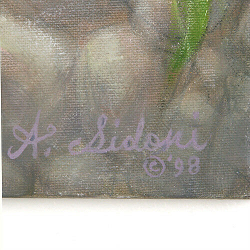 Untitled (Woman Resting on Stone Wall) By Anthony Sidoni 1998 Signed Oil