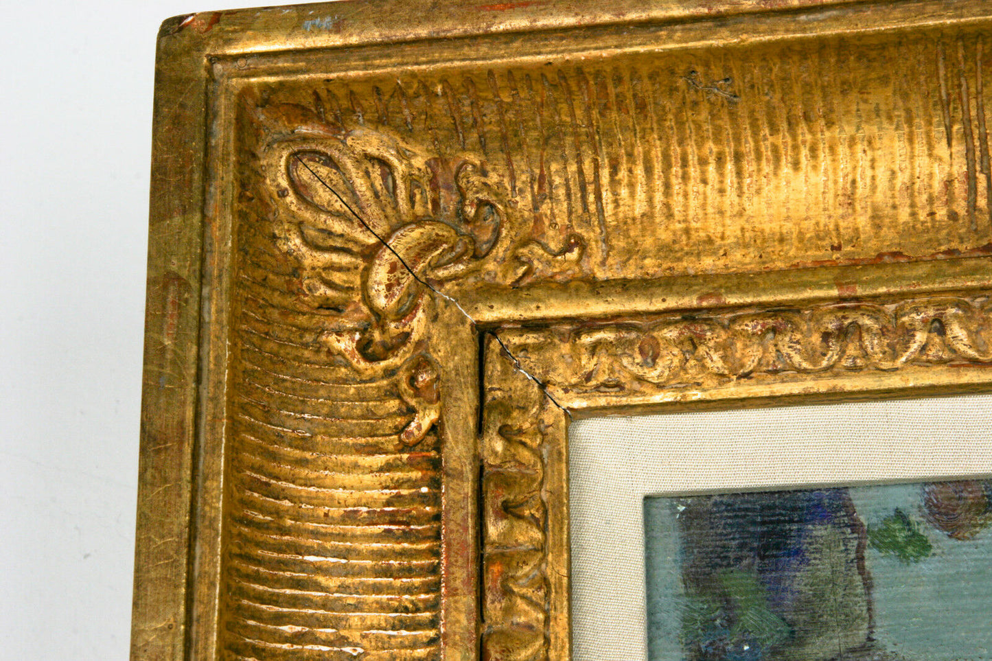 "Brothers" by Arthur Bowen Davies Oil on Canvas Framed 12" x 10"