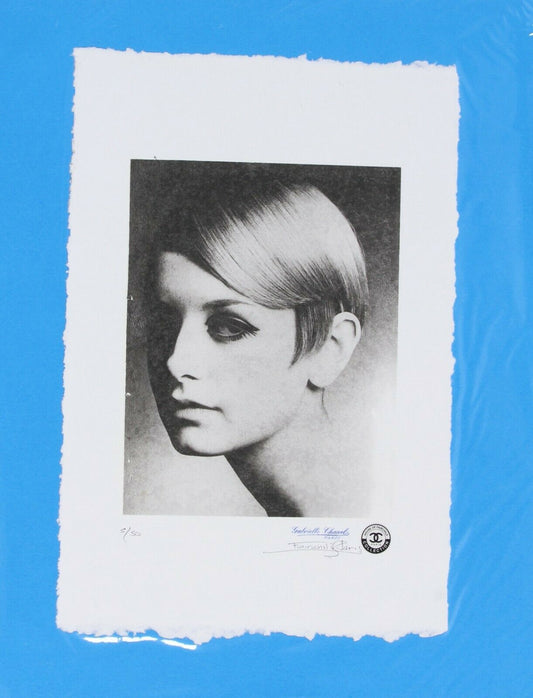 Twiggy Chanel Portrait Print by Fairchild Paris LE 5/50