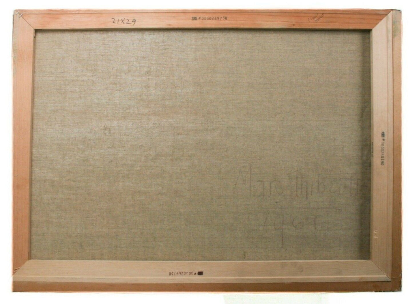 "Flower Market" by Marc Thibault, Oil on Canvas, 21" x 29" Executed 1961 w/ CoA