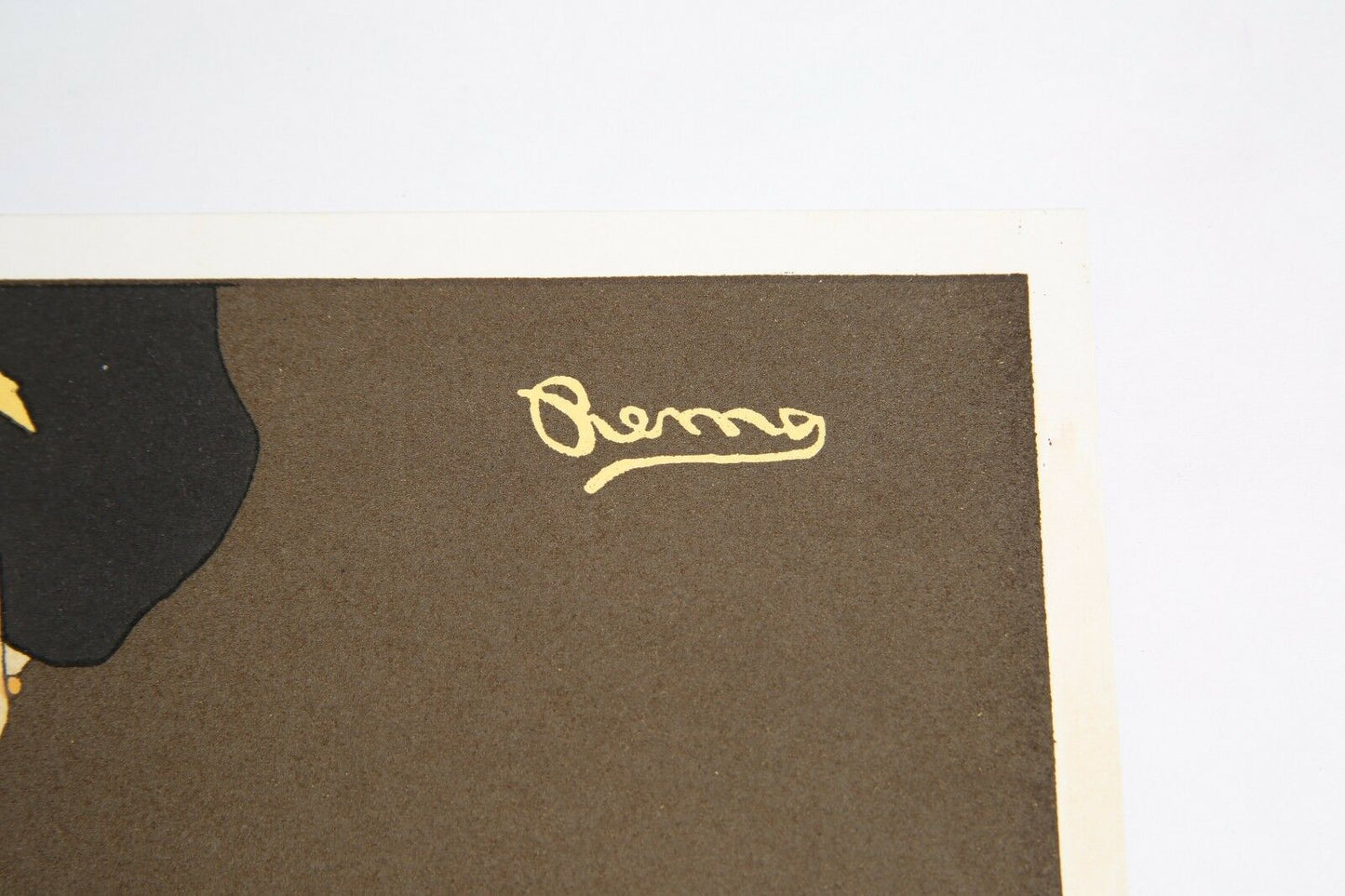 French Poster "Liquore del Reno, 1909" by Remo Branca Lithograph Poster w/ CoA