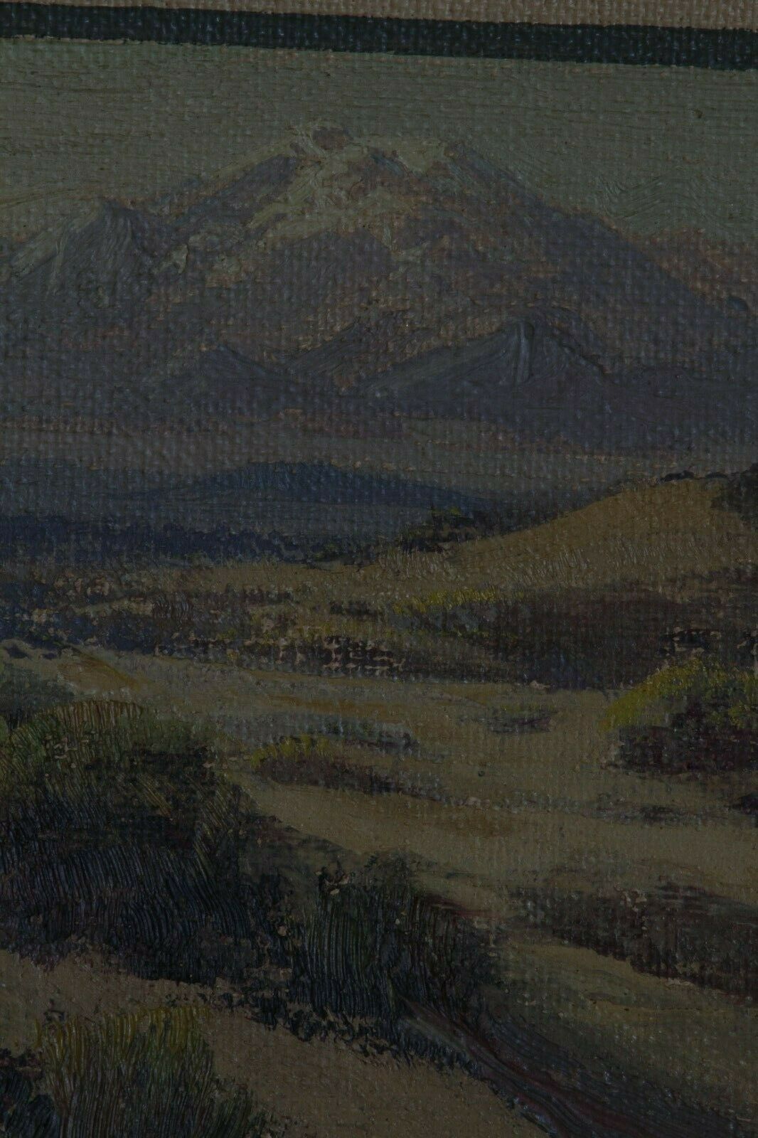 Untitled (Desert Landscape) By Fred Grayson Sayre Signed Oil Painting 12"x14"