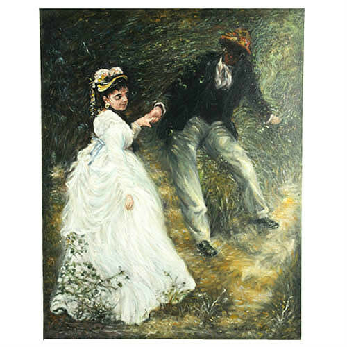 Untitled (After Renoir's Le Promenade) By Anthony Sidoni 2006 Oil on Canvas