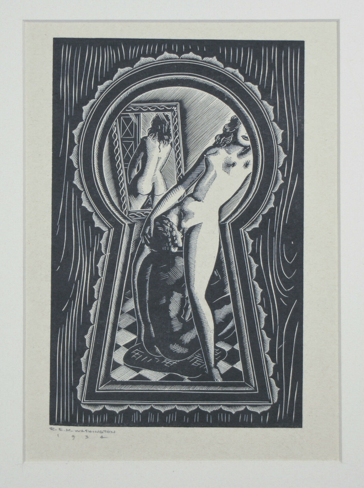 Collection of (12) E.M. Washington Woodblock Signed Prints Dated from 1906-1944