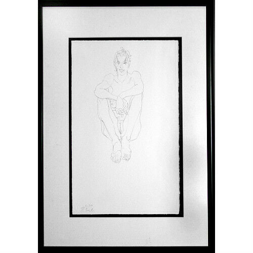 Untitled (Seated Nude) By Robert Graham 1994 Signed Lithograph 15"x11"