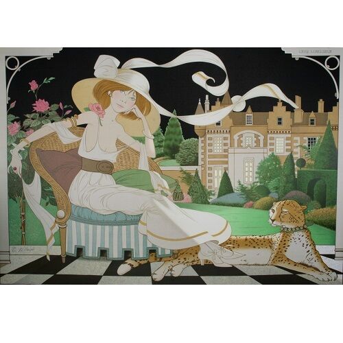 "Lady Libellaula" by Philippe Noyer Ltd Edition of 200 Silkscreen 41 1/2"x28 1/2