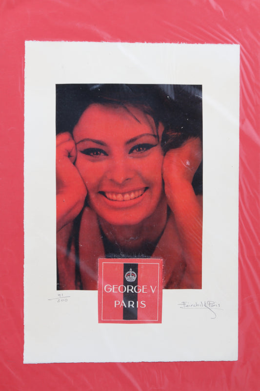 George V Paris Sophia Loren Print By Fairchild Paris LE 41/200