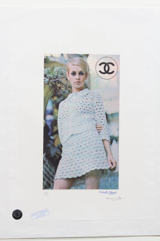 Twiggy Chanel Print By Fairchild Paris LE 14/50