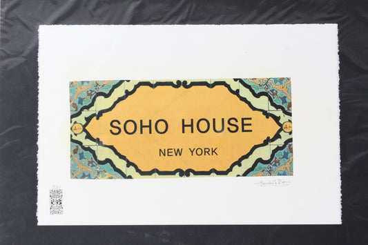 New York SOHO House Print By Fairchild Paris LE 3/25