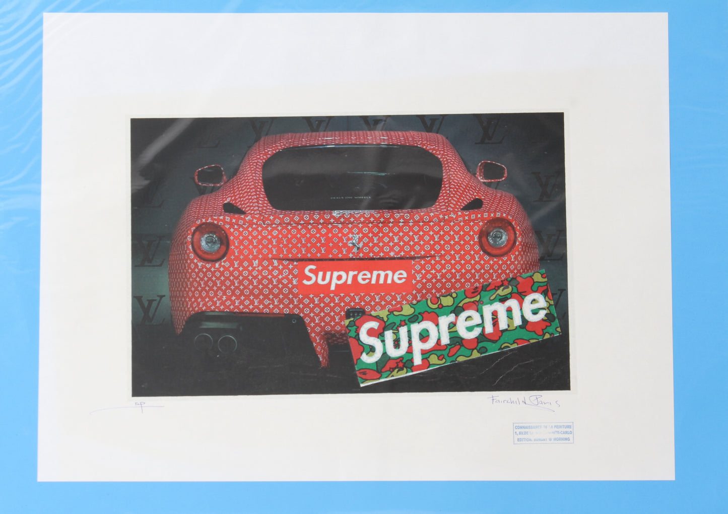 Supreme Ferrari Print By Fairchild Paris AP