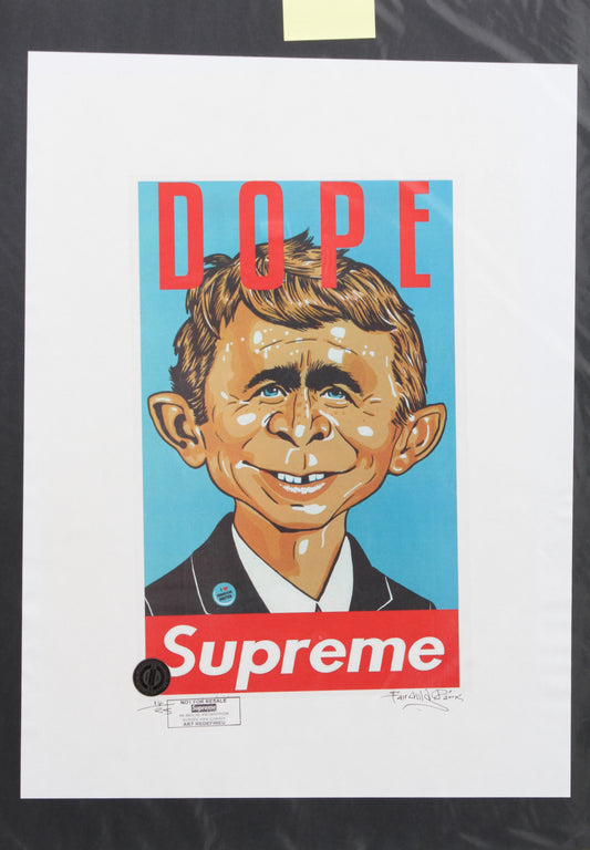 Supreme DOPE Alfred E. Neuman GWB Jr. Print By Fairchild Paris LE 14/25