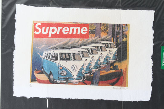 Supreme VW Bus Print By Fairchild Paris LE 4/50