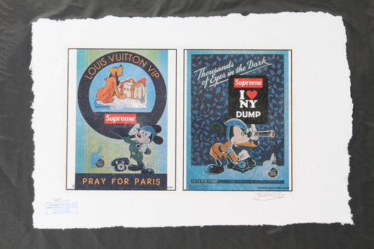 Supreme LV Mickey Mouse Print By Fairchild Paris AP