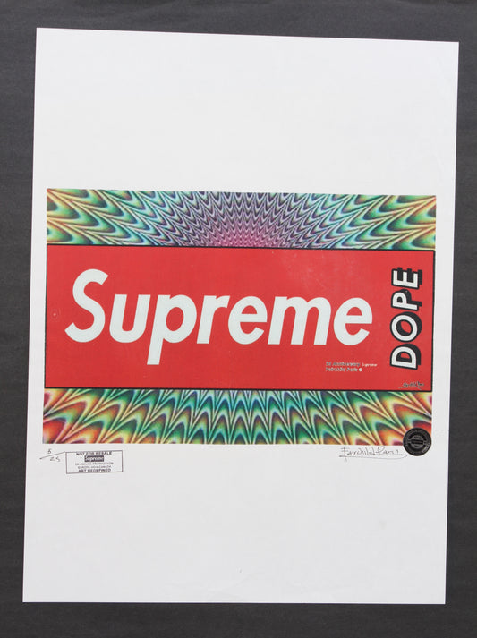Supreme DOPE Print By Fairchild Paris LE 5/25