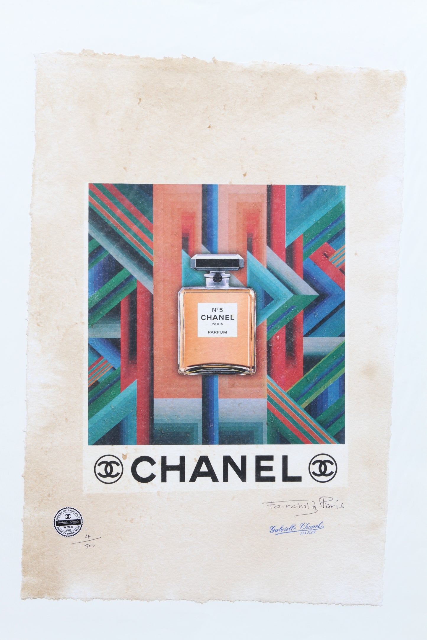 Chanel No.5 Perfume Print By Fairchild Paris LE 4/50