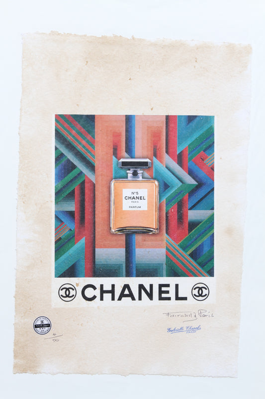 Chanel No.5 Perfume Print By Fairchild Paris LE 4/50