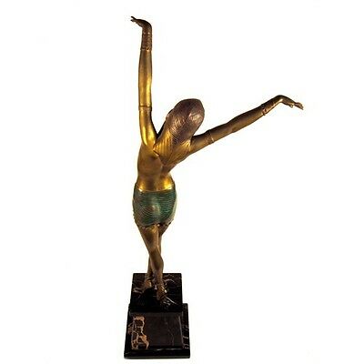 SIGNED EGYPTIAN DANCER BRONZE SCULPTURE BY CHIPARUS