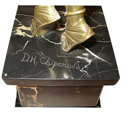 SIGNED EGYPTIAN DANCER BRONZE SCULPTURE BY CHIPARUS